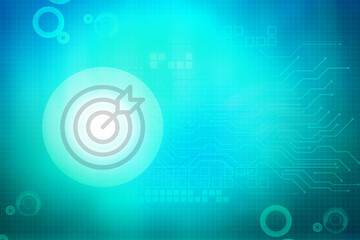 2d illustration target arrow finance background
