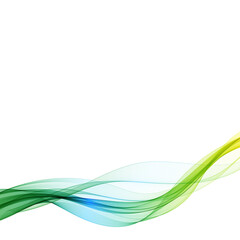 abstract wave. Green, yellow and blue colors. layout for presentation. eps 10