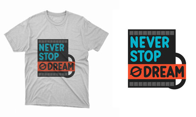 Typography and vector t-shirt design template