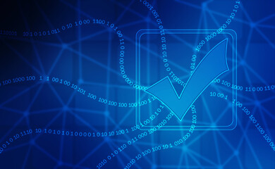 2d illustration Checkbox Tick
