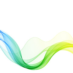 colorful abstract wave. yellow and green lines.  background. eps 10