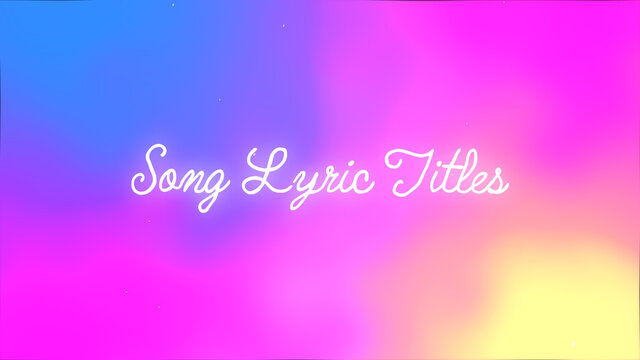 Flying Song Lyric Titles