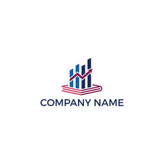 Fototapeta premium accounting finance education logo design