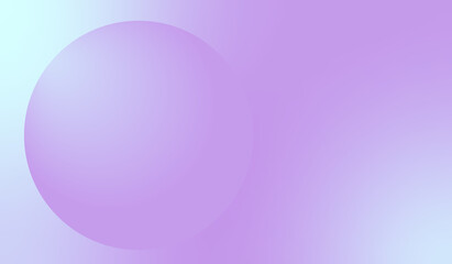 Smooth gradient sphere on soft pastel background. Template for cover, banner, poster, ad, header, homepage, etc.