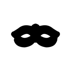 Carnival mask icon vector. anonymous illustration sign. logo isolated on white background.