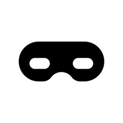 Carnival mask icon vector. anonymous illustration sign. logo isolated on white background.