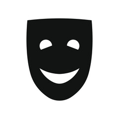 Carnival mask icon vector. anonymous illustration sign. logo isolated on white background.