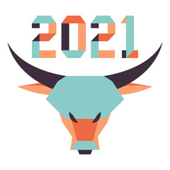 New Year Bull Ox Symbol 2021 Chinese Origami