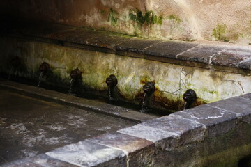 Medieval washhouse in Cefalù, Palermo, Sicily, Italy