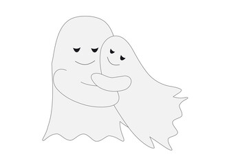 verliebte Halloween Geister