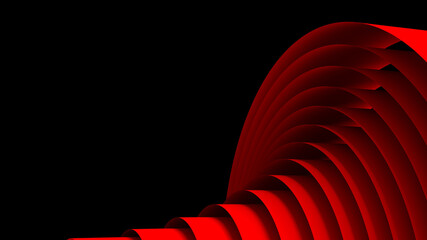 abstract line 3d shape , background illustration indeterminate shape perspective