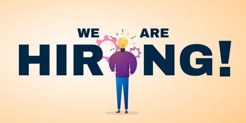 We are hiring concept illustration