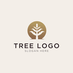 Luxury tree logo template