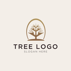 Luxury tree logo template