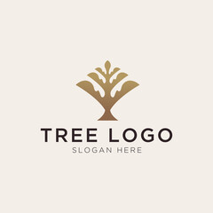 Luxury tree logo template