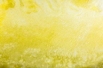 Pineapple texture background. Exotic fruit close up photo, macro view. Healthy lifestyle food. Beautiful wallpaper. Vegetarian and vegan concept. Vitamins from nature.