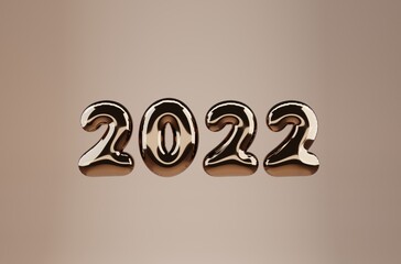  2022 gold foil balloons
