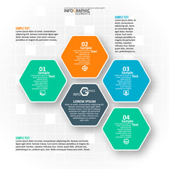 Abstract 3D Paper Infographics. Business template .Vector illustration