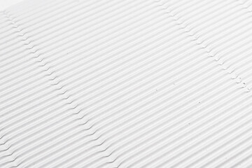 White corrugated paper sheet, textured background