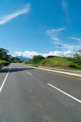 Natural landscape on the Pacific Highway via Churches Bridge. Colombia.