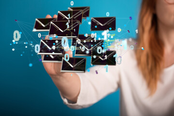 Email Inbox Electronic Communication Graphics Concept