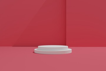 3D product podium with background