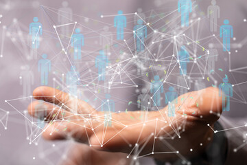 conference team work connection digital concept