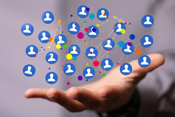 Human resource management and recruitment employment business concept