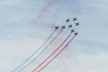 airplane in formation