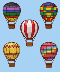 Obraz premium hot air balloon Set
