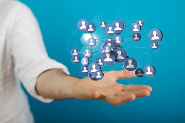 Business and communications group digital