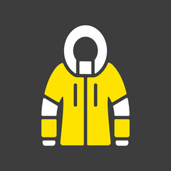 Winter Jacket vector icon. Winter sign