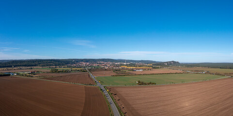 Fototapeta na wymiar Blankenburg Harz Luftbildaufnahme Drohnenaufnahme