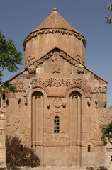 The Cathedral of the Holy Cross  on Aghtamar Island, in Lake Van in eastern Turkey, is a medieval Armenian Apostolic cathedral, built as a palatine church for the kings of Vaspurakan and later servin