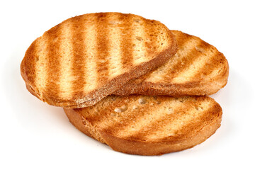 Grilled toasters, isolated on white background. High resolution image.