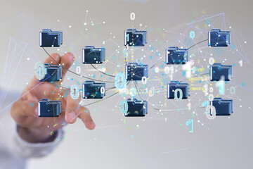 Big data cloud digital 3d