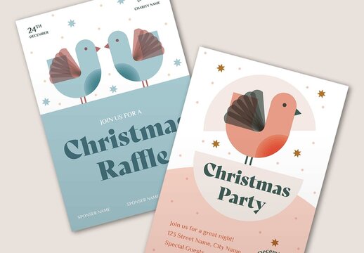 Set of 3 Christmas Flyers