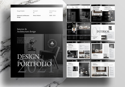 Interior Design Portfolio Layout