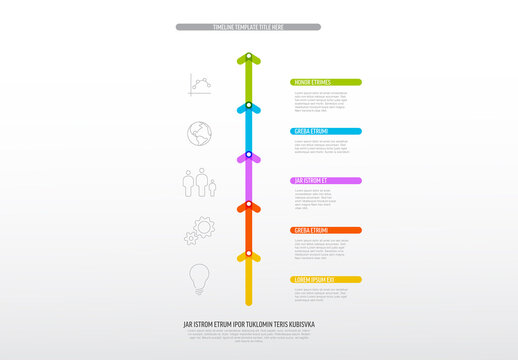 Vertical Infographic Timeline Layout