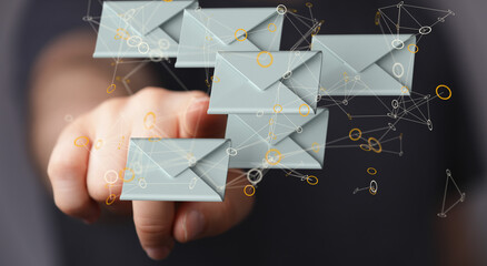 Email Inbox Electronic Communication Graphics Concept