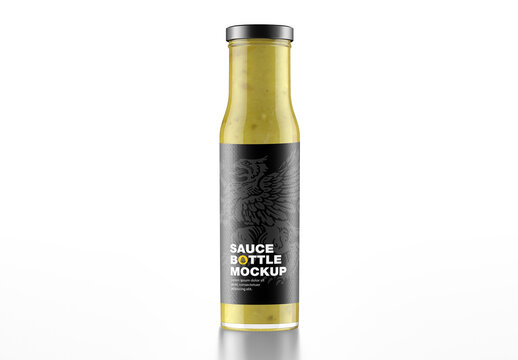Sauce Bottle Mockup