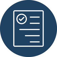 Approve Document Isolated Vector icon which can easily modify or edit

