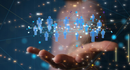 organization chart team concept networking