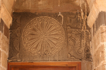 The Cathedral of the Holy Cross  on Aghtamar Island, in Lake Van in eastern Turkey, is a medieval Armenian Apostolic cathedral, built as a palatine church for the kings of Vaspurakan and later servin