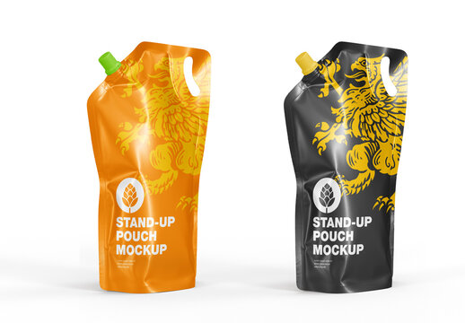 Stand Up Pouch Juice Mockup