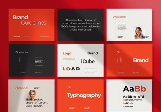 Brand Style Guidelines Brochure Layout