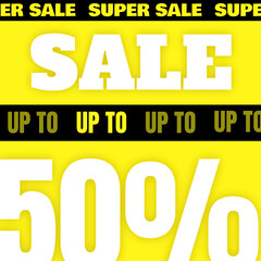 Super sale banner design. Sale offer price sign.  Vector illustration