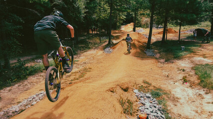 Naklejka premium mountain bike rider