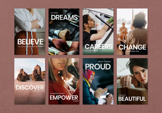 Women Empowerment Career Template for Social Post