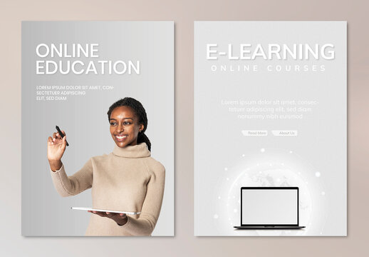 E Learning Poster Layout